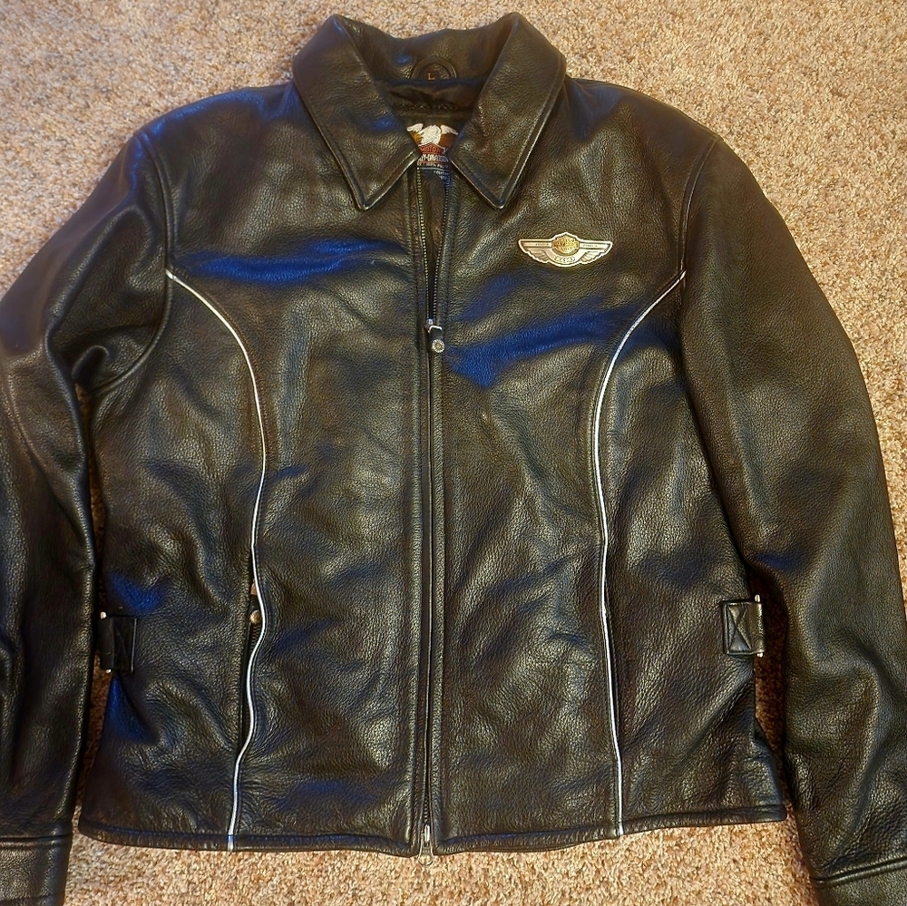 Harley-Davidson Womens 100th Anniversary Leather Jacket and Chaps